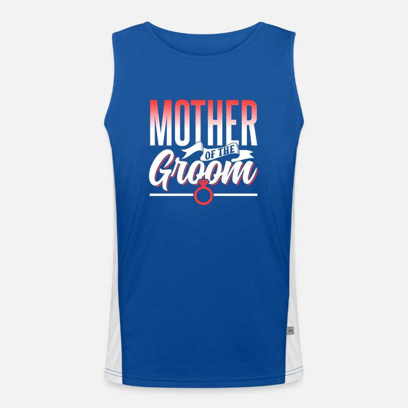 Mutter Des Bräutigams Bräutigam Party Hochzeit Funktionelles Kontrast-Tank Top für Männer 