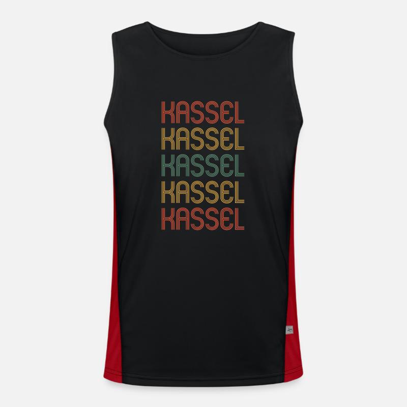 Kasselerin Kasseler Kassel Débardeur respirant contrasté Homme 
