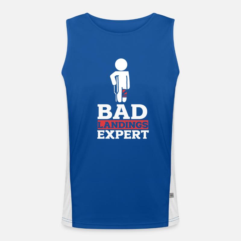 A leg joke humor gift Men's Functional Contrast Tank Top 