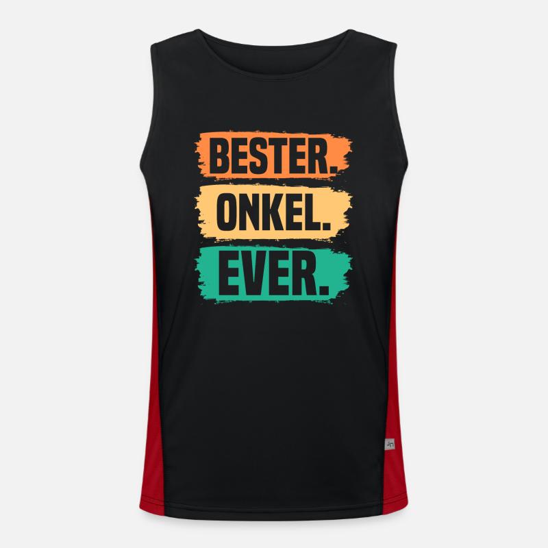Patenonkel Bester Onkel Funktionelles Kontrast-Tank Top für Männer 