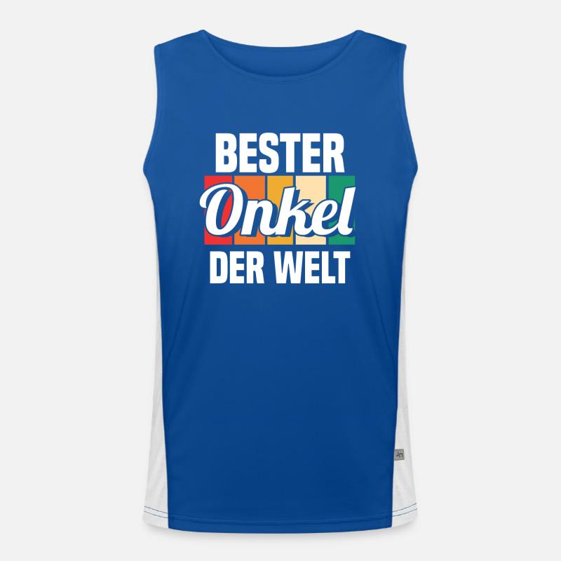 Patenonkel Bester Onkel Der Welt Funktionelles Kontrast-Tank Top für Männer 