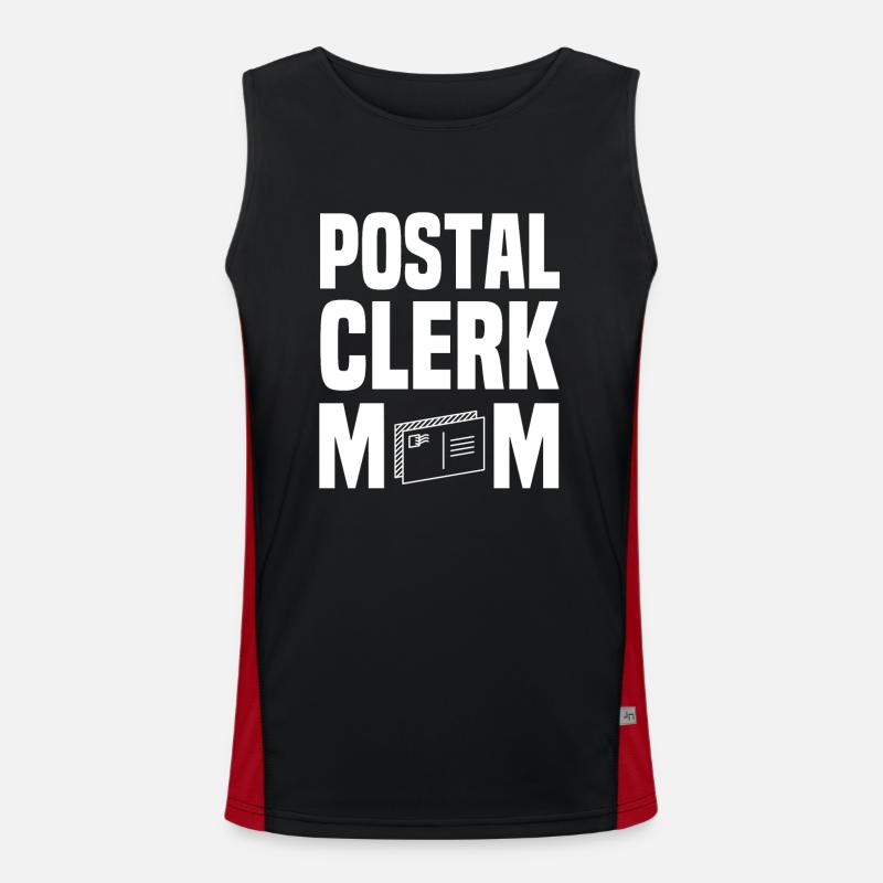 Toller Postangestellter Mama Muttertag Funktionelles Kontrast-Tank Top für Männer 