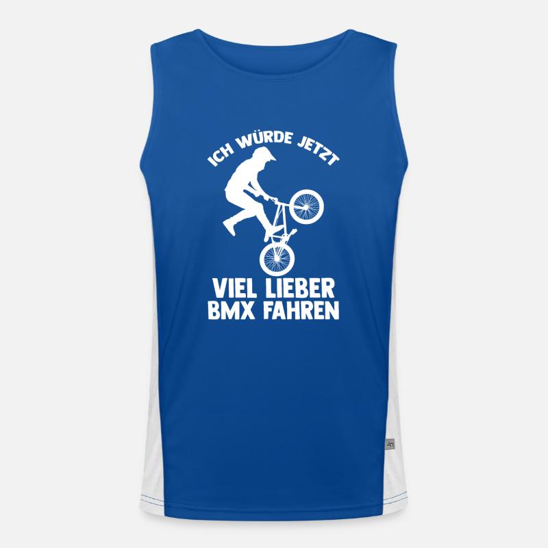 Fahjrrad BMX Funktionelles Kontrast-Tank Top für Männer 