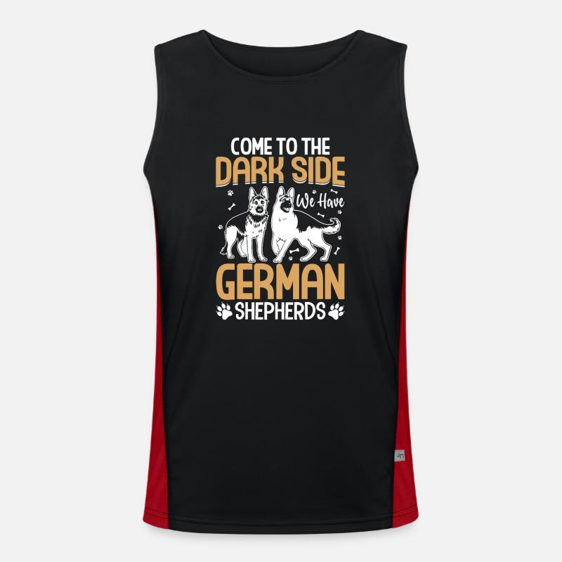 German Shepherd Men's Functional Contrast Tank Top 