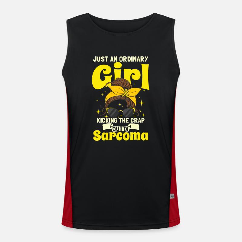 Sarkom Krebs Mädchen Funktionelles Kontrast-Tank Top für Männer 