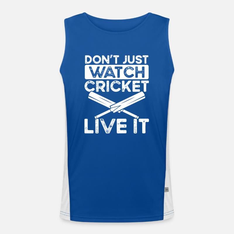 Découvrez Cricket Don’t Live It Débardeur respirant contrasté Homme 