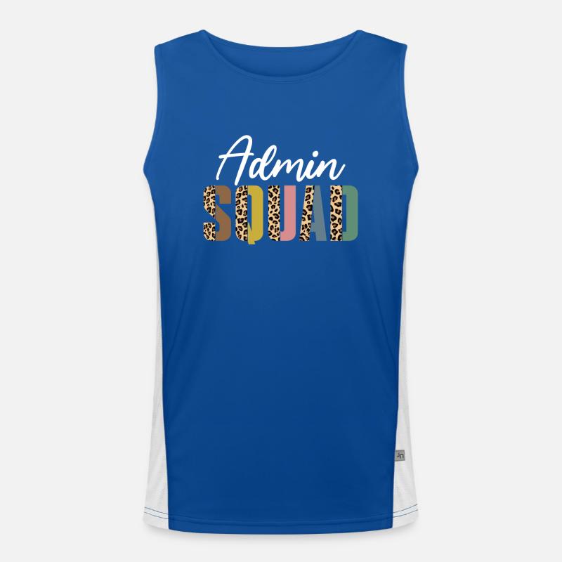 Admin squad leopard print Débardeur respirant contrasté Homme 