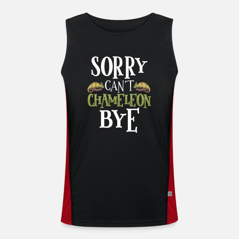 Chameleon Reptile Owner Lizard Reptile Pet Funktionelles Kontrast-Tank Top für Männer 