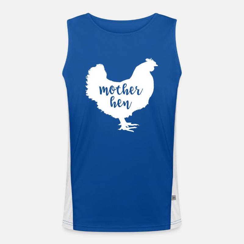 Mutter Henne - Funktionelles Kontrast-Tank Top für Männer 