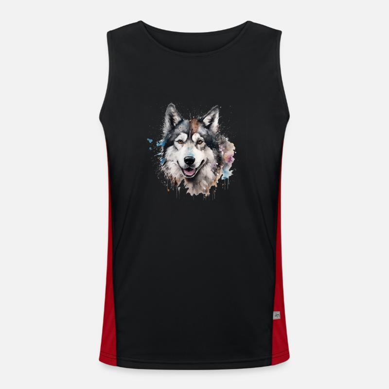 Malamute d’Alaska Débardeur respirant contrasté Homme 