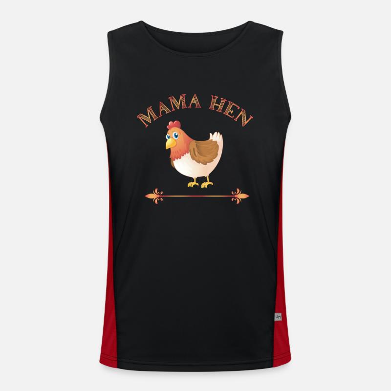 Mama Henne - Funktionelles Kontrast-Tank Top für Männer 