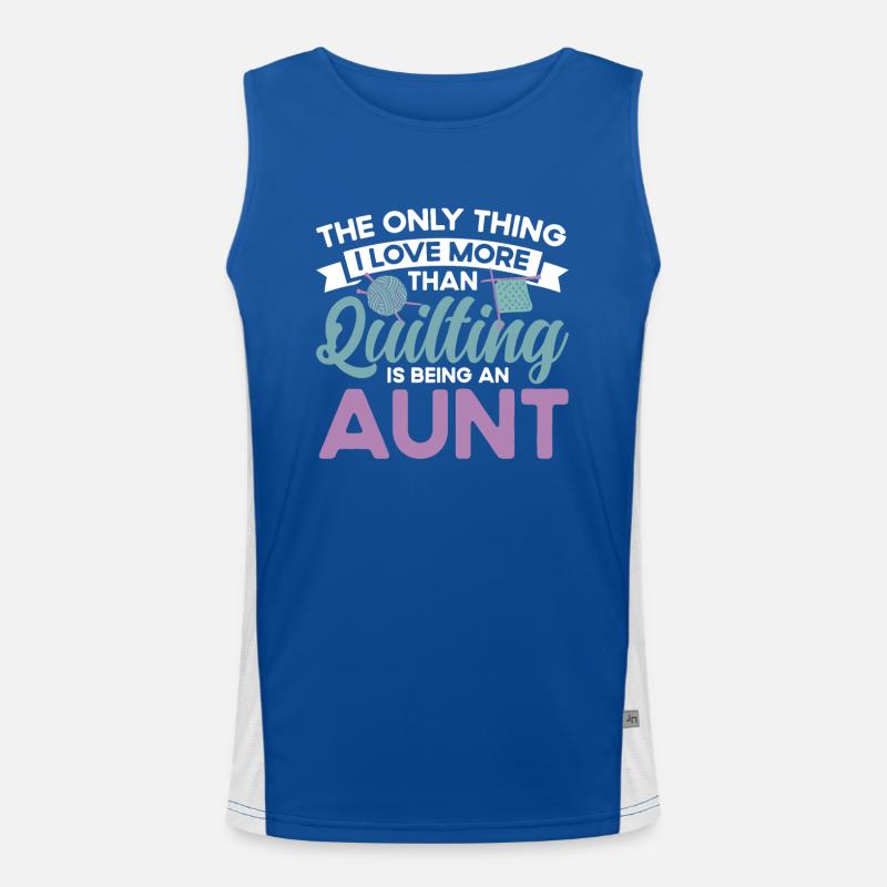Quilten Geschenk Nähen Stricken Quilter Funktionelles Kontrast-Tank Top für Männer 