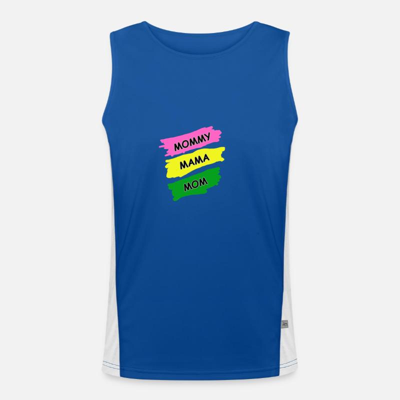 Muttertag Funktionelles Kontrast-Tank Top für Männer 