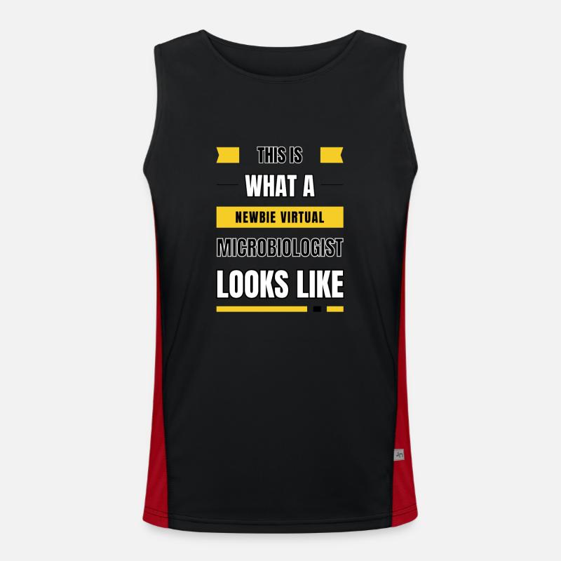 Microbiologiste virtuel débutant Débardeur respirant contrasté Homme 