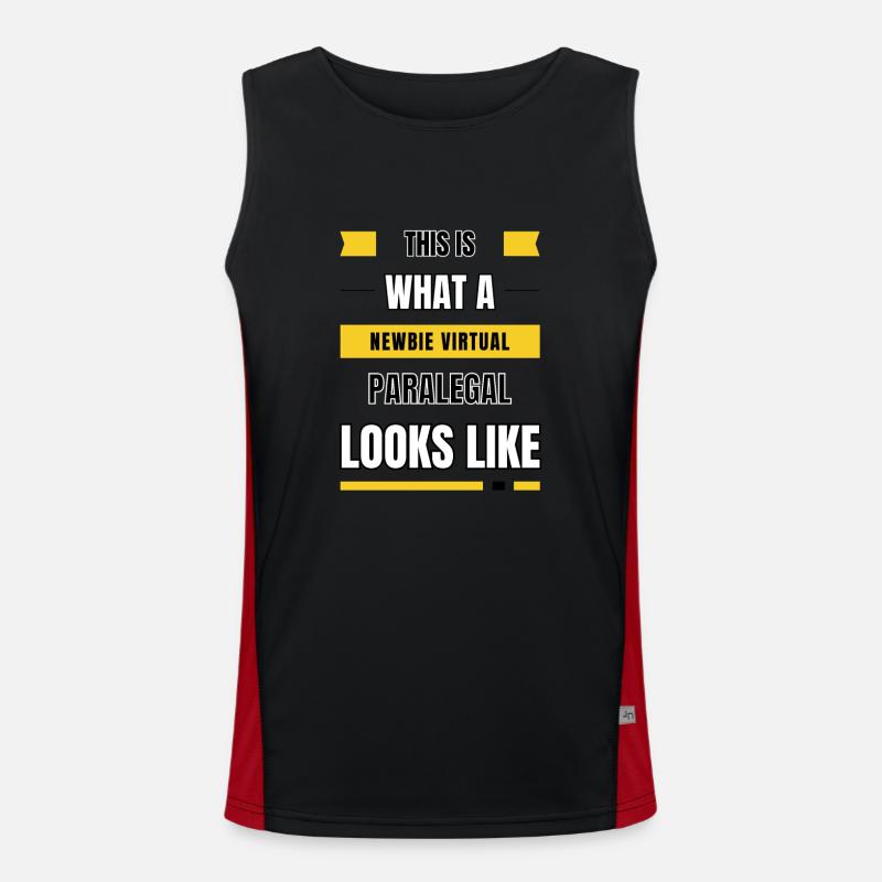 Neuling virtueller Rechtsanwaltsfachangestellter Funktionelles Kontrast-Tank Top für Männer 