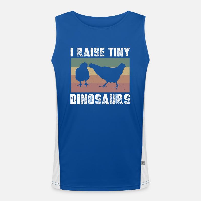I bred tiny dinosaurs - Men's Functional Contrast Tank Top 