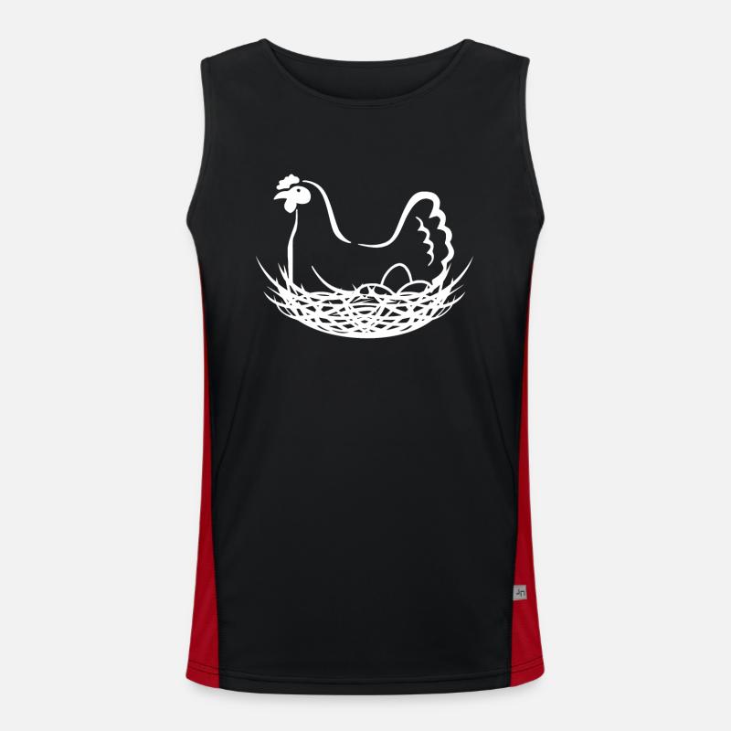 Henne 3 - Funktionelles Kontrast-Tank Top für Männer 