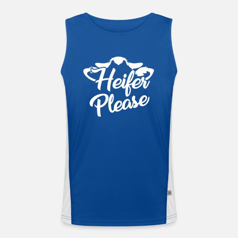Färse bitte - Funktionelles Kontrast-Tank Top für Männer 