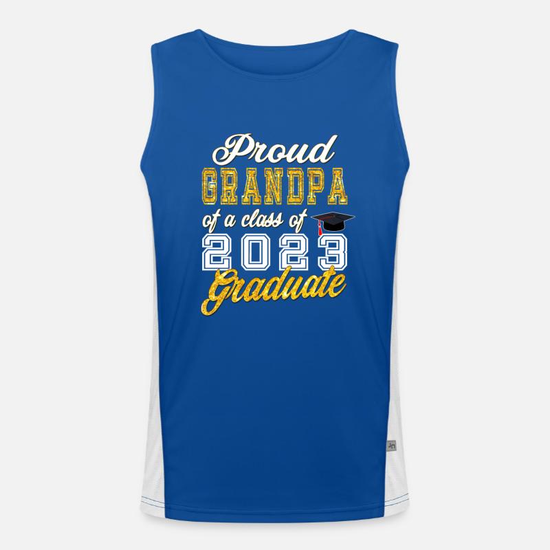 Opa von Absolvent - Stolzer Opa einer Klasse von Funktionelles Kontrast-Tank Top für Männer 
