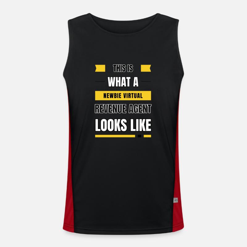 Neuling virtueller Revenue Agent Funktionelles Kontrast-Tank Top für Männer 