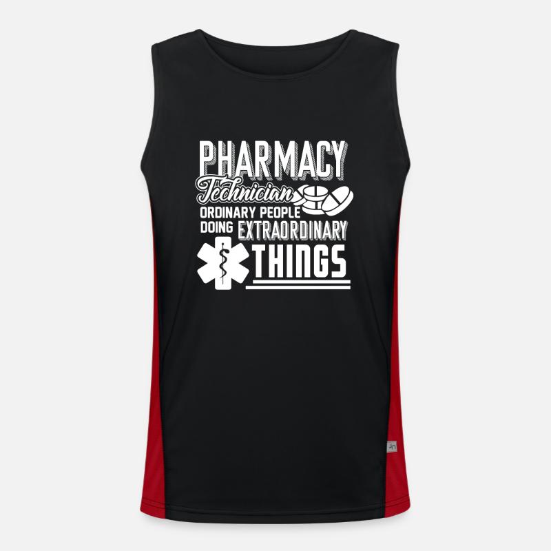 Pharmacy Technician Pharmacy Technician Doing Men's Functional Contrast Tank Top 