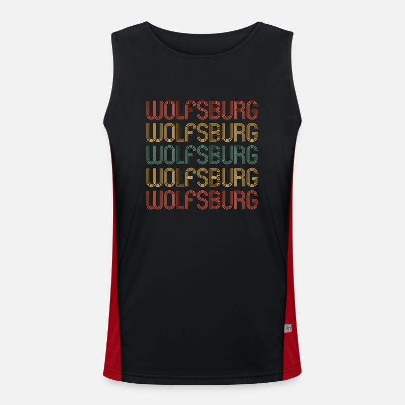 Wolfsburgerin Wolfsburger Wolfsburg Funktionelles Kontrast-Tank Top für Männer 