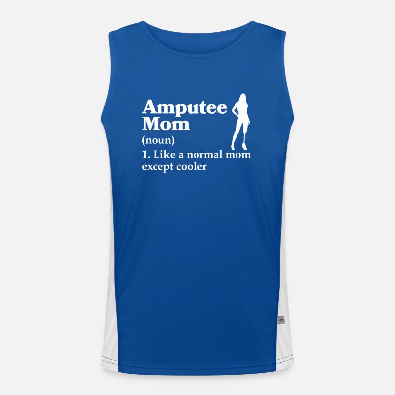 Cadeau de prothèse de jambe amputée Débardeur respirant contrasté Homme 