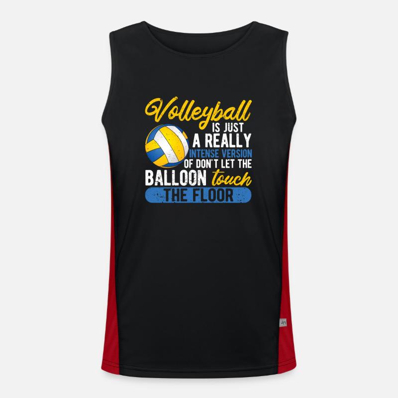 Volleyball ist nur eine wirklich intensive Version Funktionelles Kontrast-Tank Top für Männer 