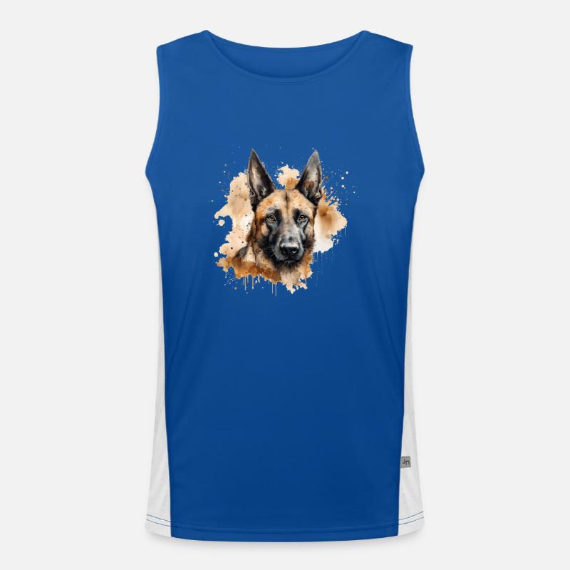 Belgian Malinois Men's Functional Contrast Tank Top 