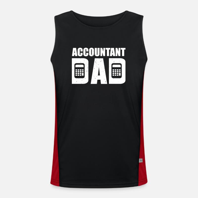 Comptable Papa Outfit Comptabilité fiscale Débardeur respirant contrasté Homme 