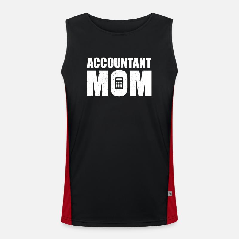 Comptable Maman Outfit Comptabilité fiscale Débardeur respirant contrasté Homme 