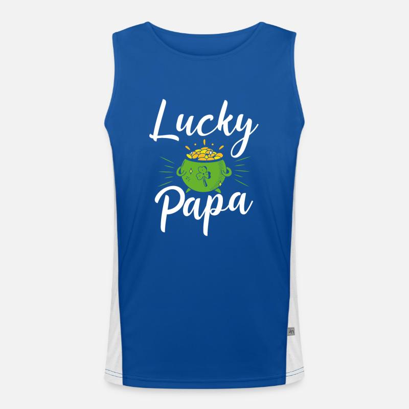 Happy Daddy Men's Functional Contrast Tank Top 
