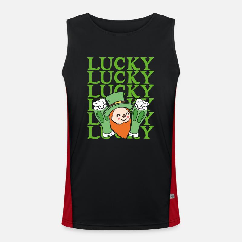 Lucky dwarf Men's Functional Contrast Tank Top 