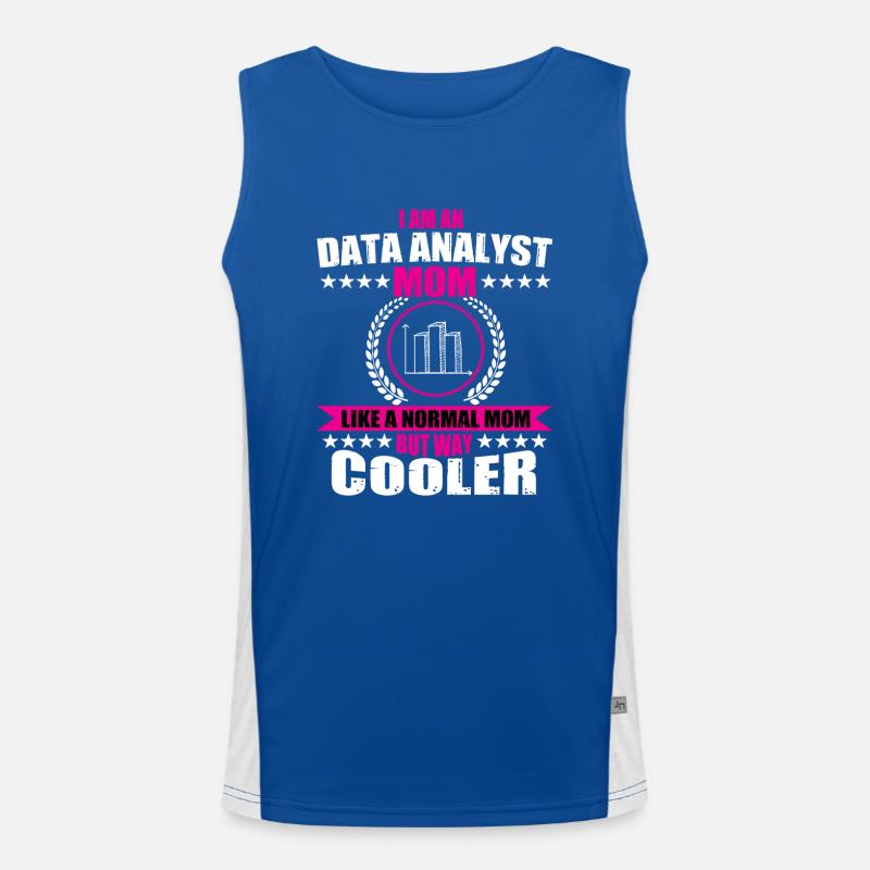 Data Analyst Mama Outfit Women Men's Functional Contrast Tank Top 