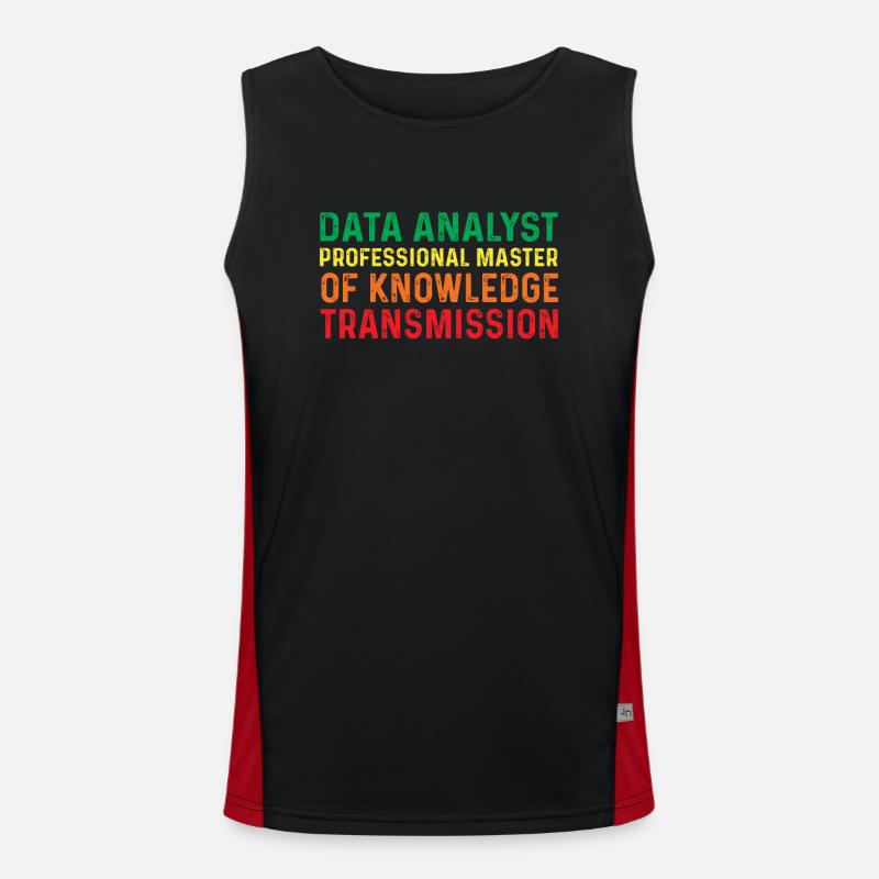Great quote from a data analyst Men's Functional Contrast Tank Top 
