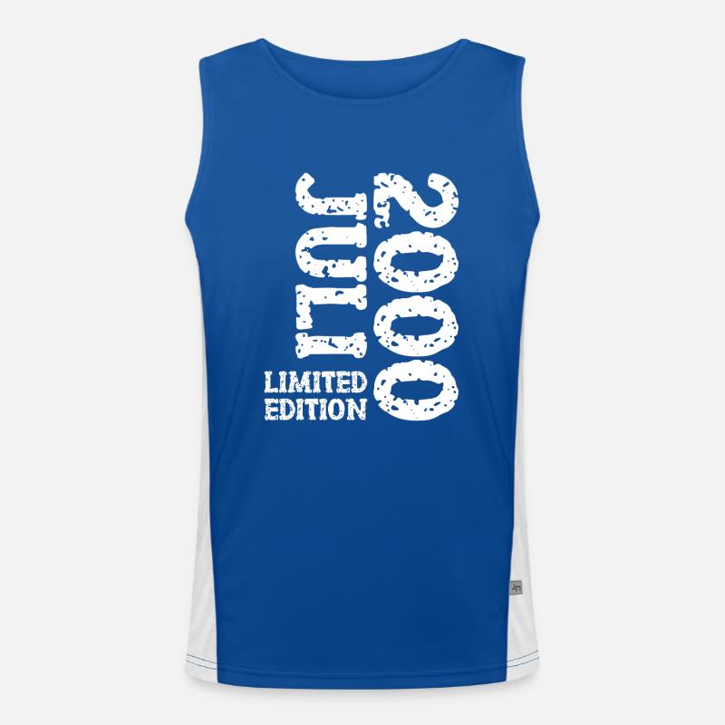 2000 Juli Limited Edition Geburtstag Geschenk Funktionelles Kontrast-Tank Top für Männer 