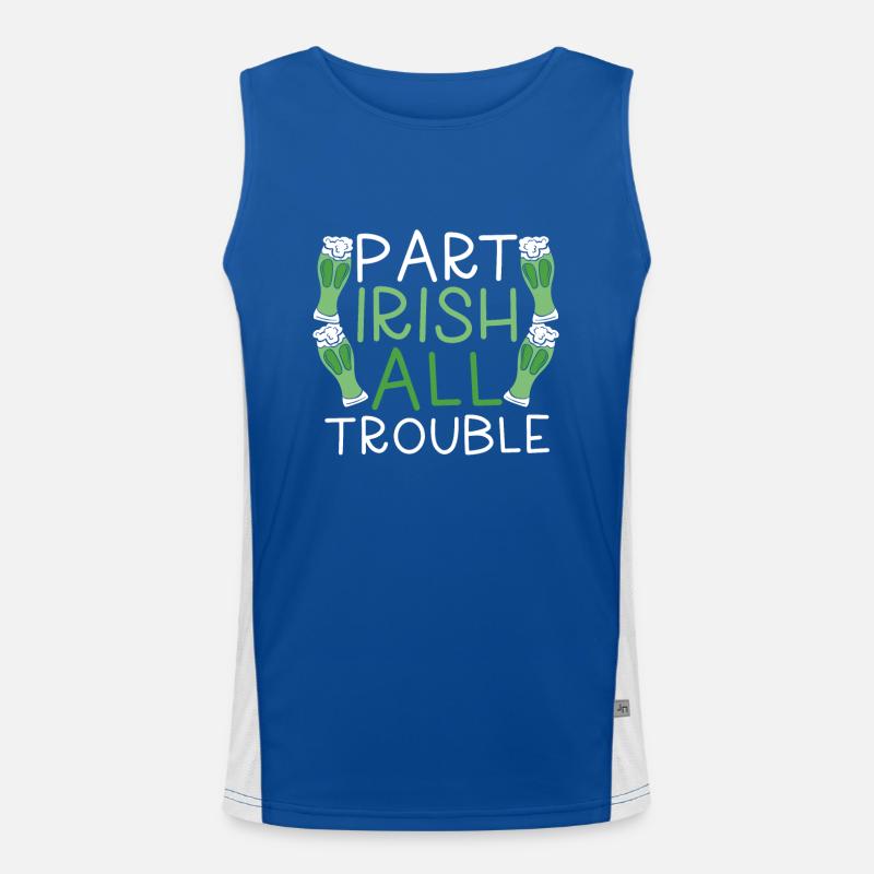 Part Irish All Problems Men's Functional Contrast Tank Top 
