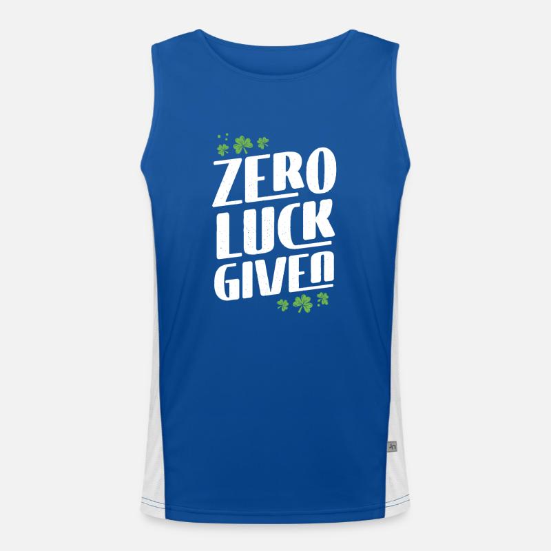 Null Glück Gegeben Funktionelles Kontrast-Tank Top für Männer 