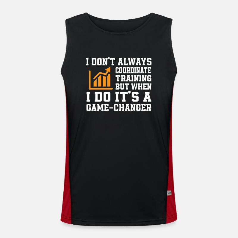 Great motivation training coordinator Men's Functional Contrast Tank Top 