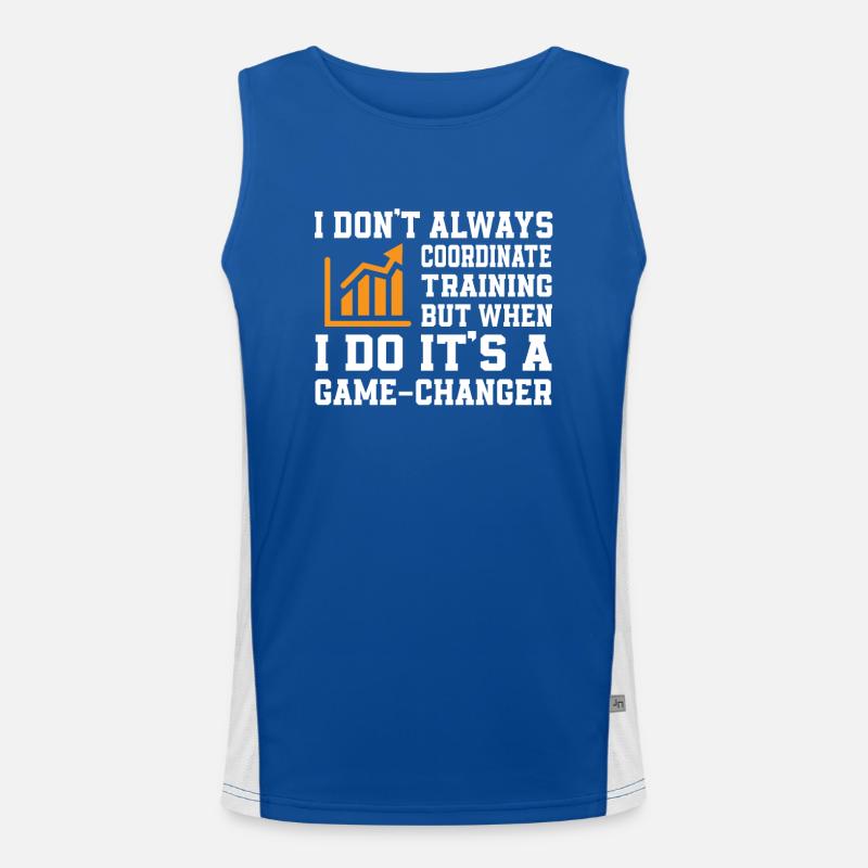 Great motivation training coordinator Men's Functional Contrast Tank Top 