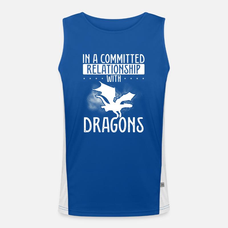 Relation avec les dragons Débardeur respirant contrasté Homme 