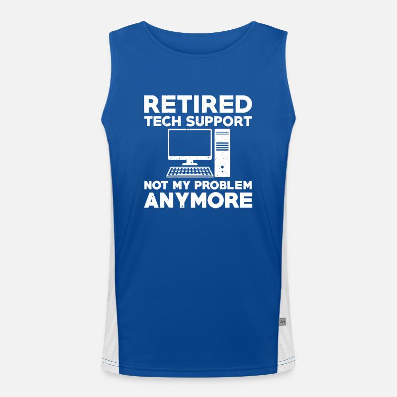 Retired Technical Support Men's Functional Contrast Tank Top 