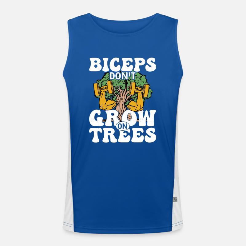 Biceps don't Grow On Trees Workout Training Weight Funktionelles Kontrast-Tank Top für Männer 