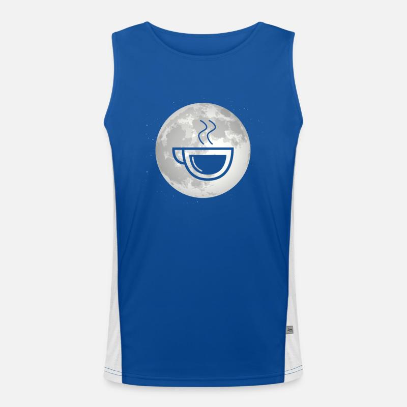 Full Moon - Coffee - Men's Functional Contrast Tank Top 