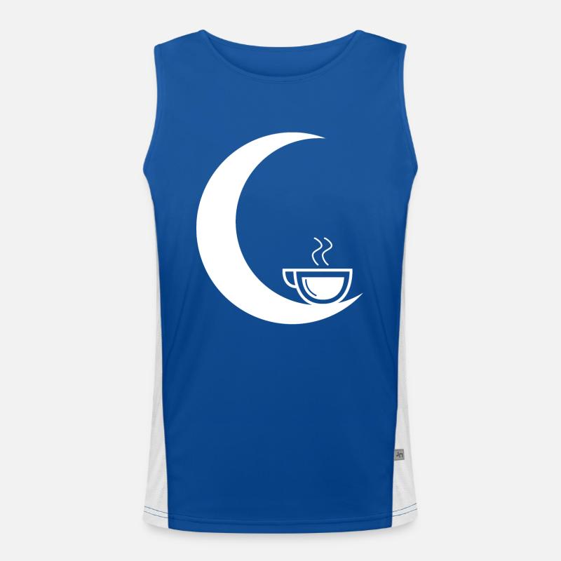 Halvmåne - Kaffe - Funktionel kontrast tanktop til herrer 