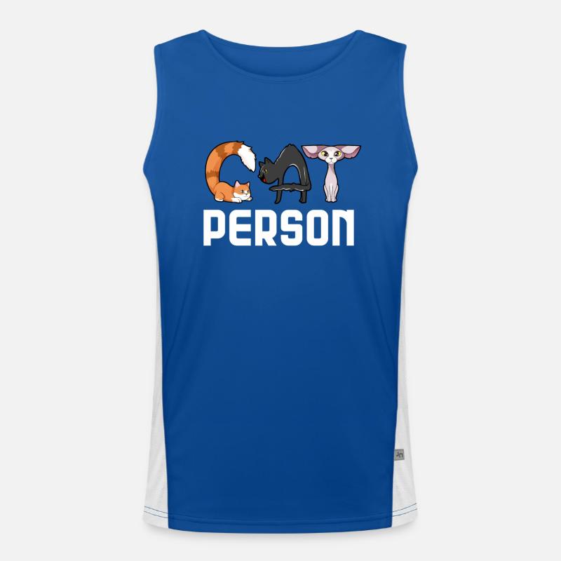 Cat Human Men's Functional Contrast Tank Top 