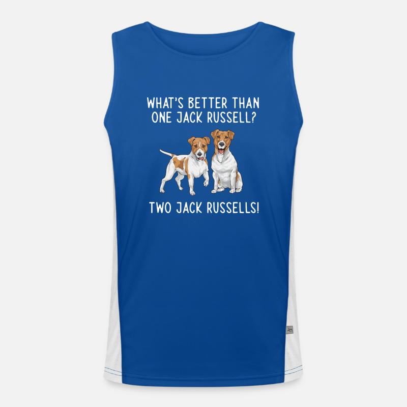 Jack Russell Terrier Men's Functional Contrast Tank Top 