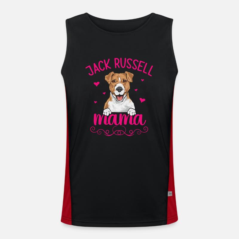 Jack Russell Terrier Men's Functional Contrast Tank Top 
