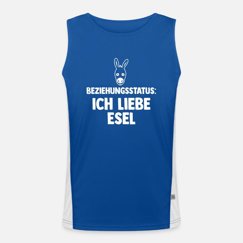 Esel Funktionelles Kontrast-Tank Top für Männer 