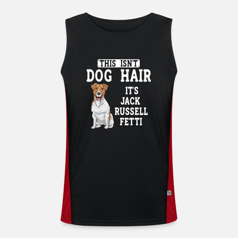 Jack Russell Terrier Funktionelles Kontrast-Tank Top für Männer 